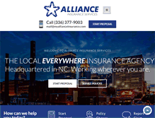 Tablet Screenshot of myallianceinsurance.com